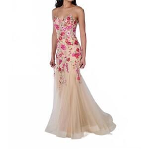 NEW TIFFANY DESIGNS women's prom dress in banana cream